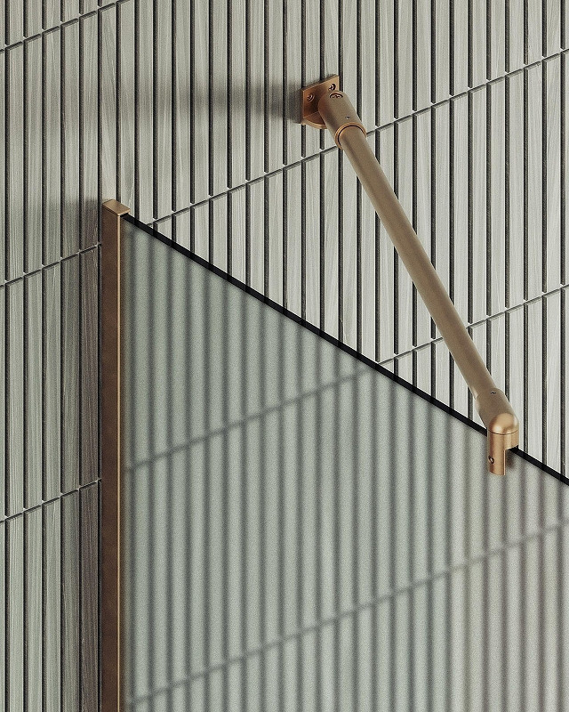 Душевая стенка MaybahGlass 69x195 / MGD-706-2у (сатин стекло/бронза) — фото 6