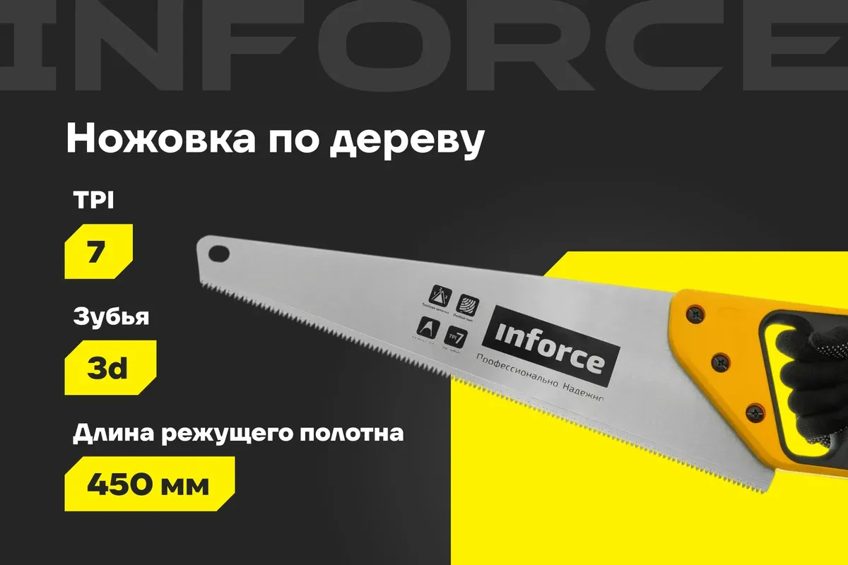 Ножовка Inforce 06-08-17 — фото 6