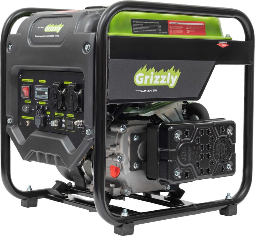 Инверторный генератор Grizzly GEIG-3000O — фото 3