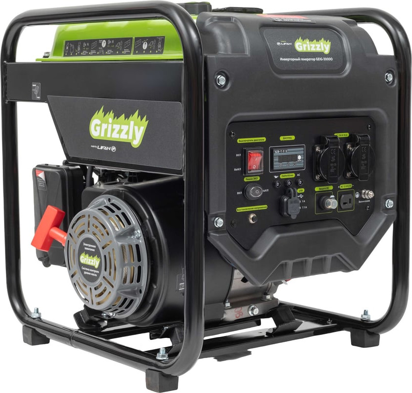 Инверторный генератор Grizzly GEIG-3000O — фото 2