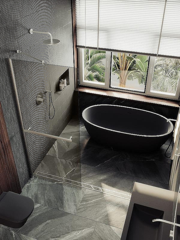 Душевая стенка MaybahGlass 99x195 / MGD-1459-5ш (бронзовое стекло/хром матовый) — фото 3