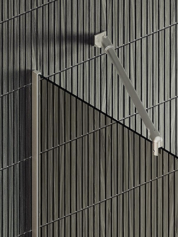 Душевая стенка MaybahGlass 99x195 / MGD-1459-5у (бронзовое стекло/хром матовый) — фото 6