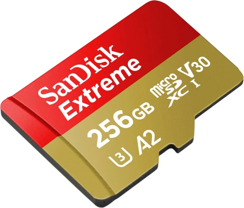 Карта памяти SanDisk microSDXC Extreme V30 A2 U3 4K SDSQXAV-256G-GN6MA — фото 2