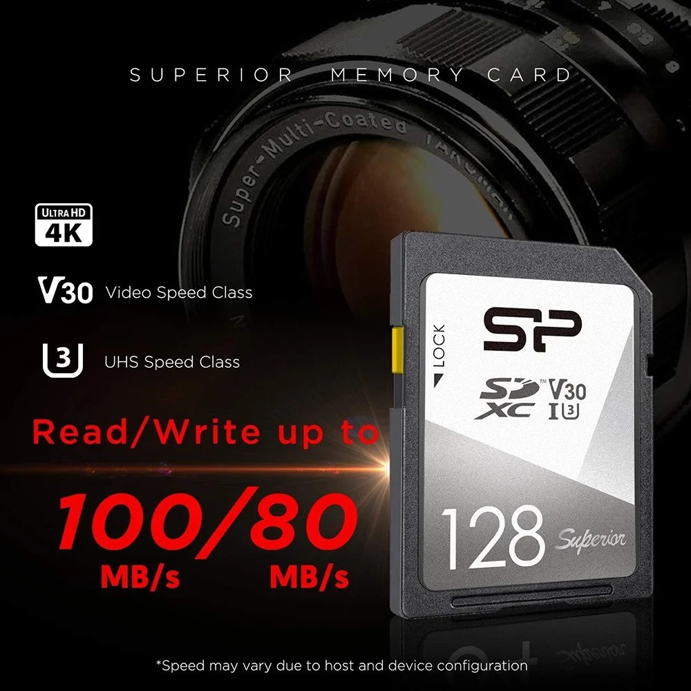 Карта памяти Silicon Power SSDXC 128GB / SP128GBSDXCV3V10 — фото 2