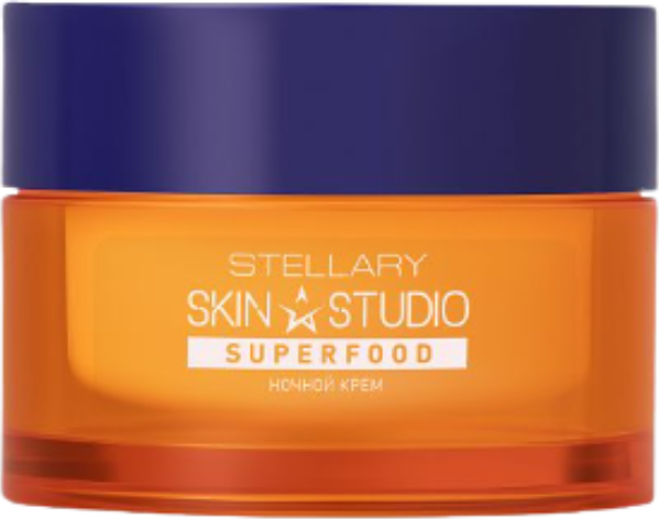 Крем для лица Stellary Skin Studio Superfood Обновляющий Ночной с кислотами (50мл)