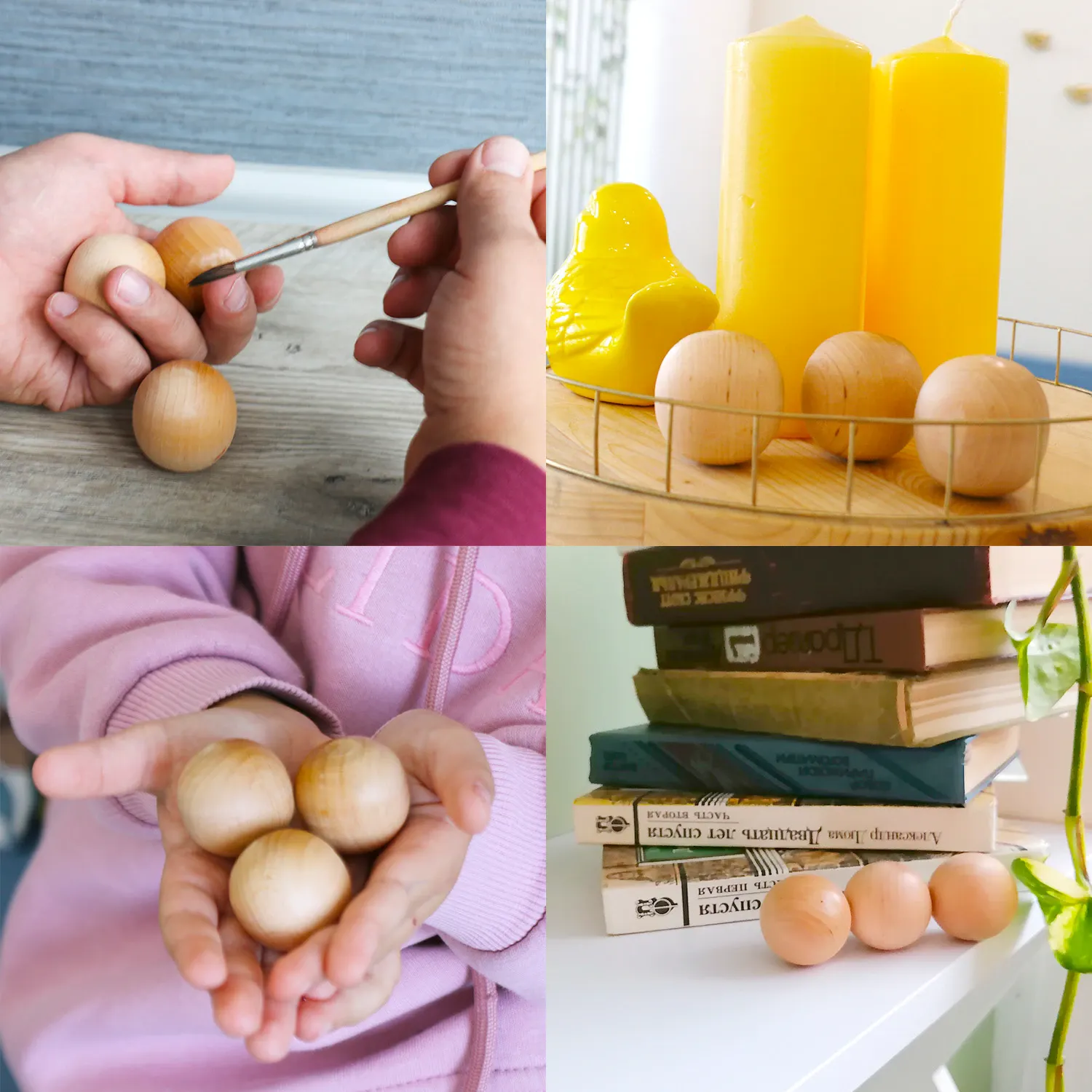 Набор заготовок для творчества Брестская Фабрика Сувениров Набор деревянных шаров 30мм / ball30_x16 (16шт) — фото 3