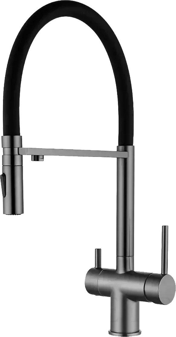 Смеситель Filarete Roun FL3020BG (оружейная сталь)