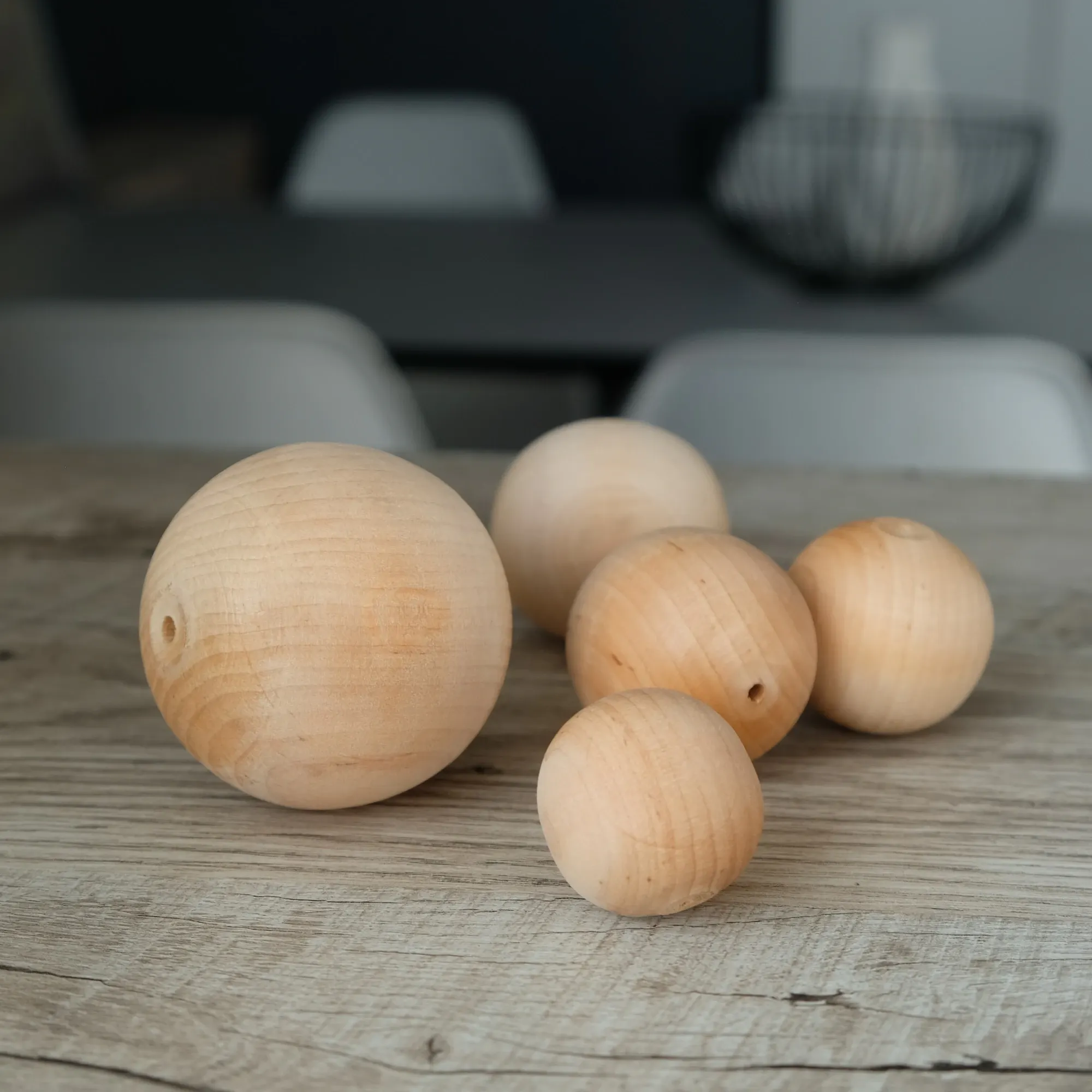 Набор заготовок для творчества Брестская Фабрика Сувениров Набор шаров деревянных 35мм / ball35-6_x24 (24шт) — фото 4