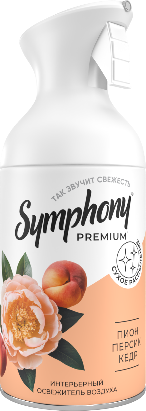 Освежитель воздуха SYMPHONY Пион, персик, кедр (250мл)