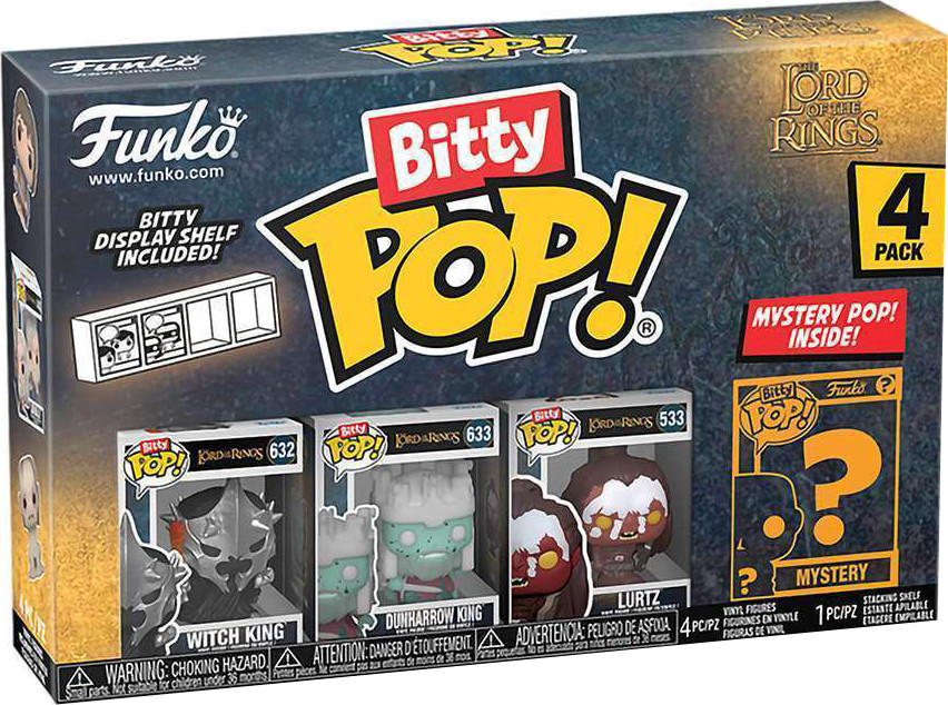Набор фигурок коллекционных Funko POP! LOTR. Witch King. Dunharrow King. Lurts. Mystery / Fun75459 (4шт)