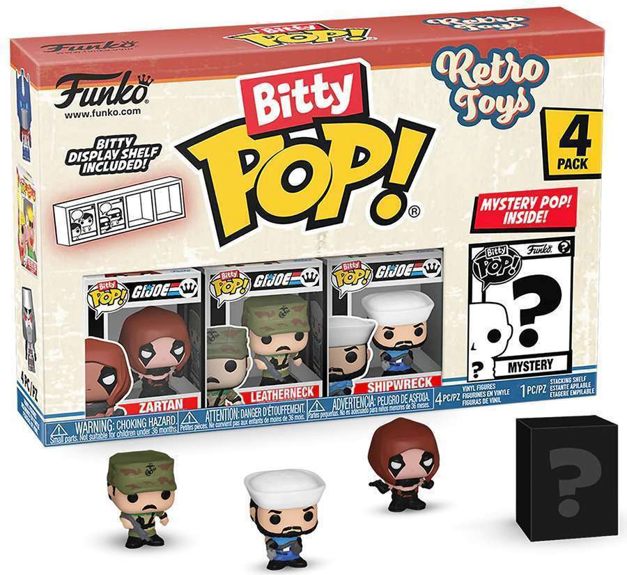 Набор фигурок коллекционных Funko POP! GI Joe Zartan. Leathernec. Shipwreck. Mystery / Fun75448 (4шт) — фото 2
