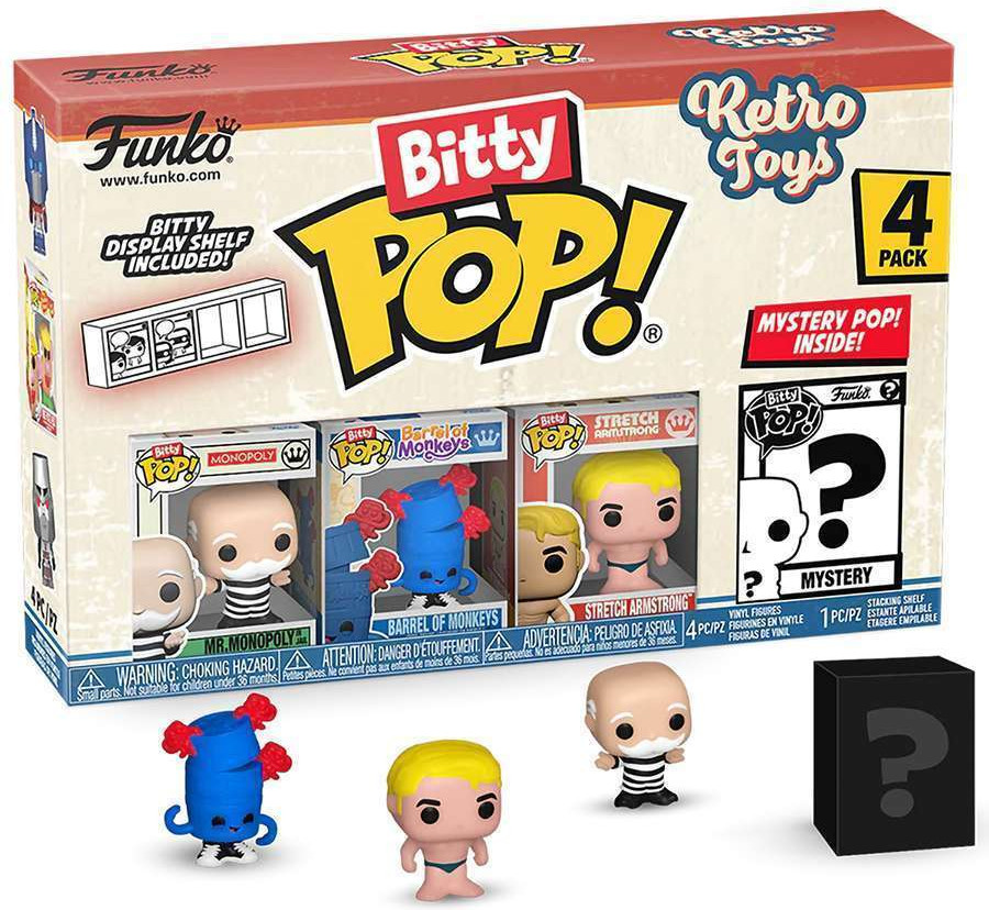 Набор фигурок коллекционных Funko POP! Mr.Monopoly. Barrel. Stretch Armstrong. Mystery / Fun75449 (4шт) — фото 2