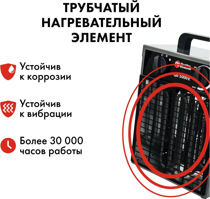 Тепловая пушка электрическая Quattro Elementi QE-5000 E / 248-559 — фото 5