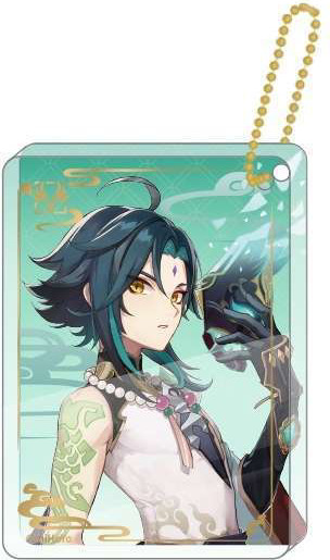 Брелок miHoYo Characters Acrylic Block Strap. Xiao / GEN125