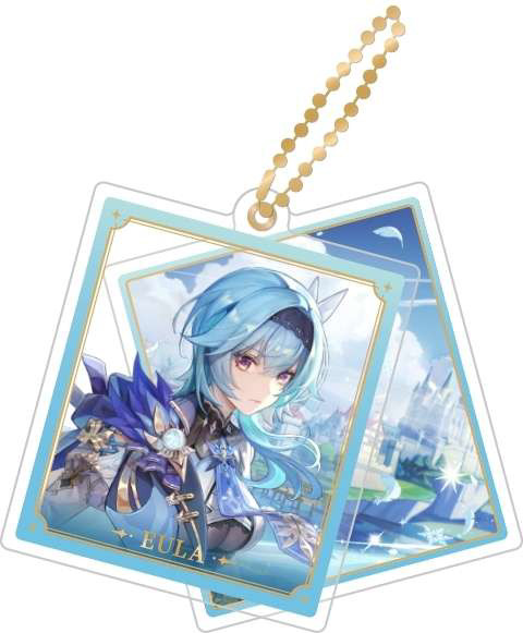 Брелок miHoYo Genshin Impact Character Acrylic Strap. Eula / GEN351