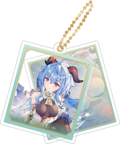 Брелок miHoYo Genshin Impact Character Acrylic Strap. Ganyu / GEN349