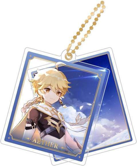 Брелок miHoYo Genshin Impact Character Acrylic Strap Traveller Aether / GEN353