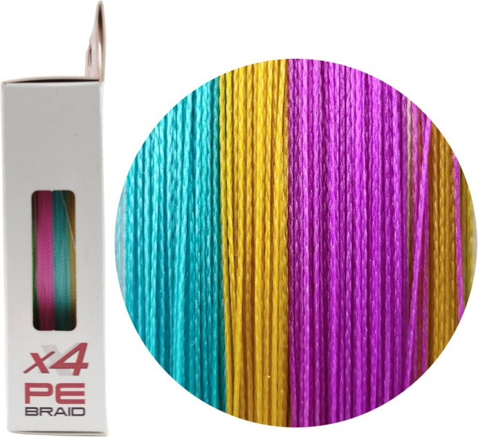 Леска плетеная RUZZA X4 150м Multicolor 0.08мм 3.6кг/8lb / RBX4M-008 — фото 2