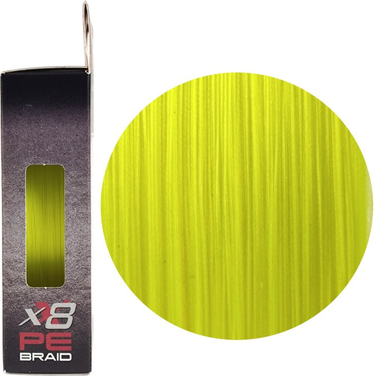 Леска плетеная RUZZA X8 150м Fluo Yellow 0.14мм 11.3кг/25lb / RBX8Y-014 — фото 2