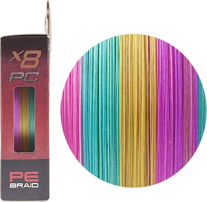 Леска плетеная RUZZA X8 PC 150м Multicolor 0.148мм 5.9кг/13lb / RBX8PCM-148 — фото 2