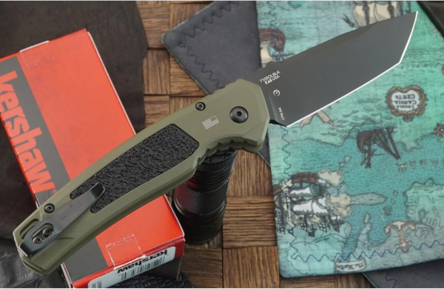 Нож туристический Kershaw Launch 16 / 7105OLBLK — фото 2