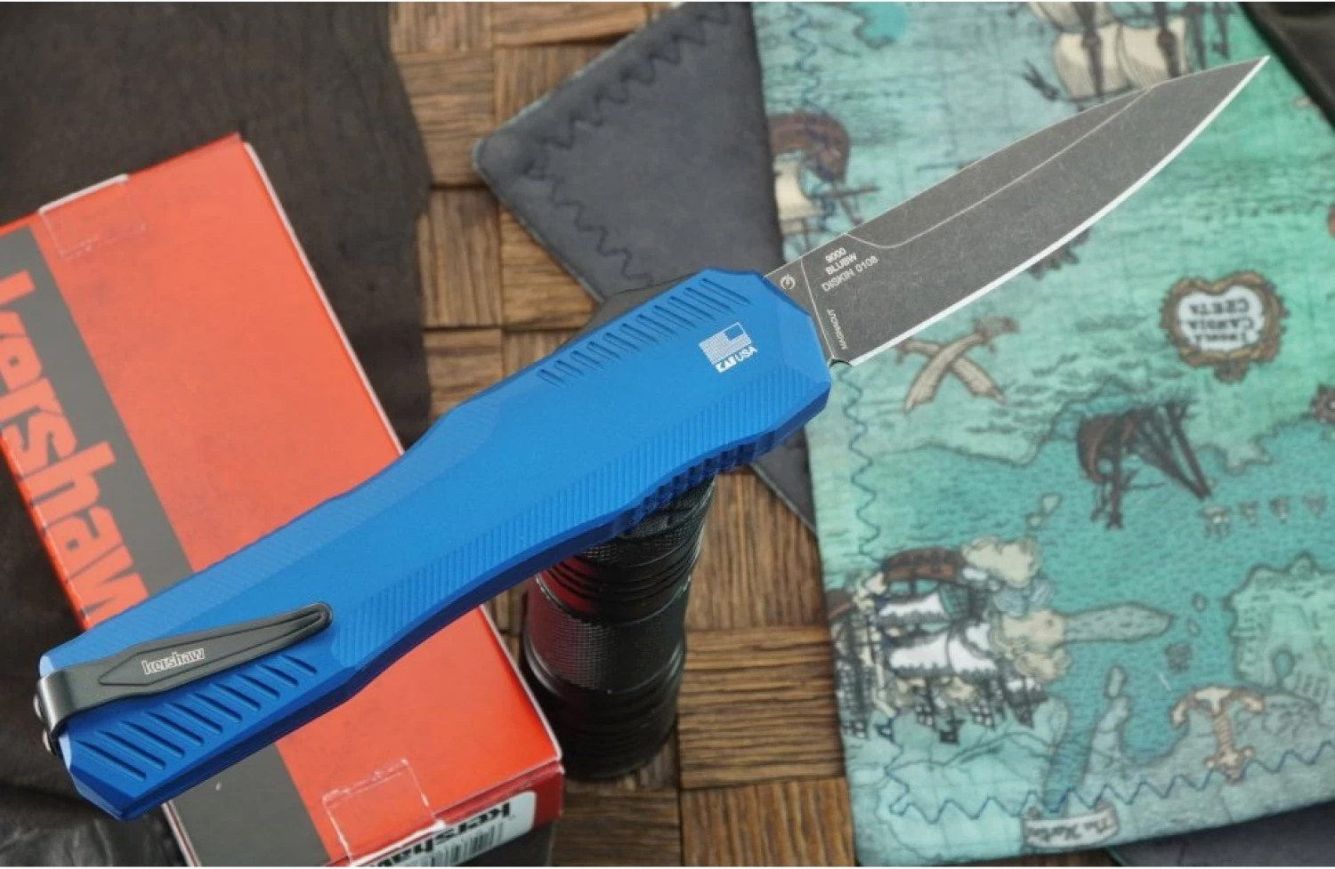 Нож туристический Kershaw Livewire 9000BLUBW — фото 5