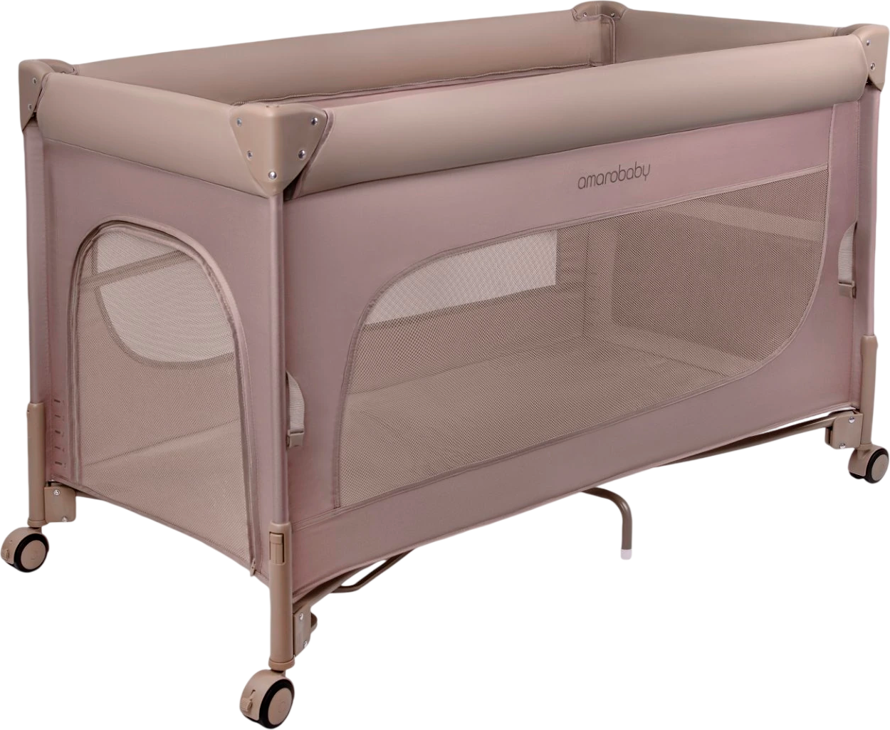 Кровать-манеж Amarobaby Oasis / АВ25-26OS/53 (мокко)