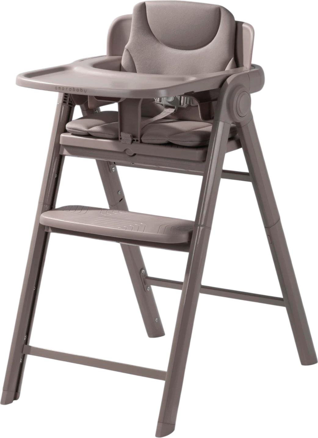 Стульчик для кормления Amarobaby Easy Grow / AB25-23EG/11 (серый)