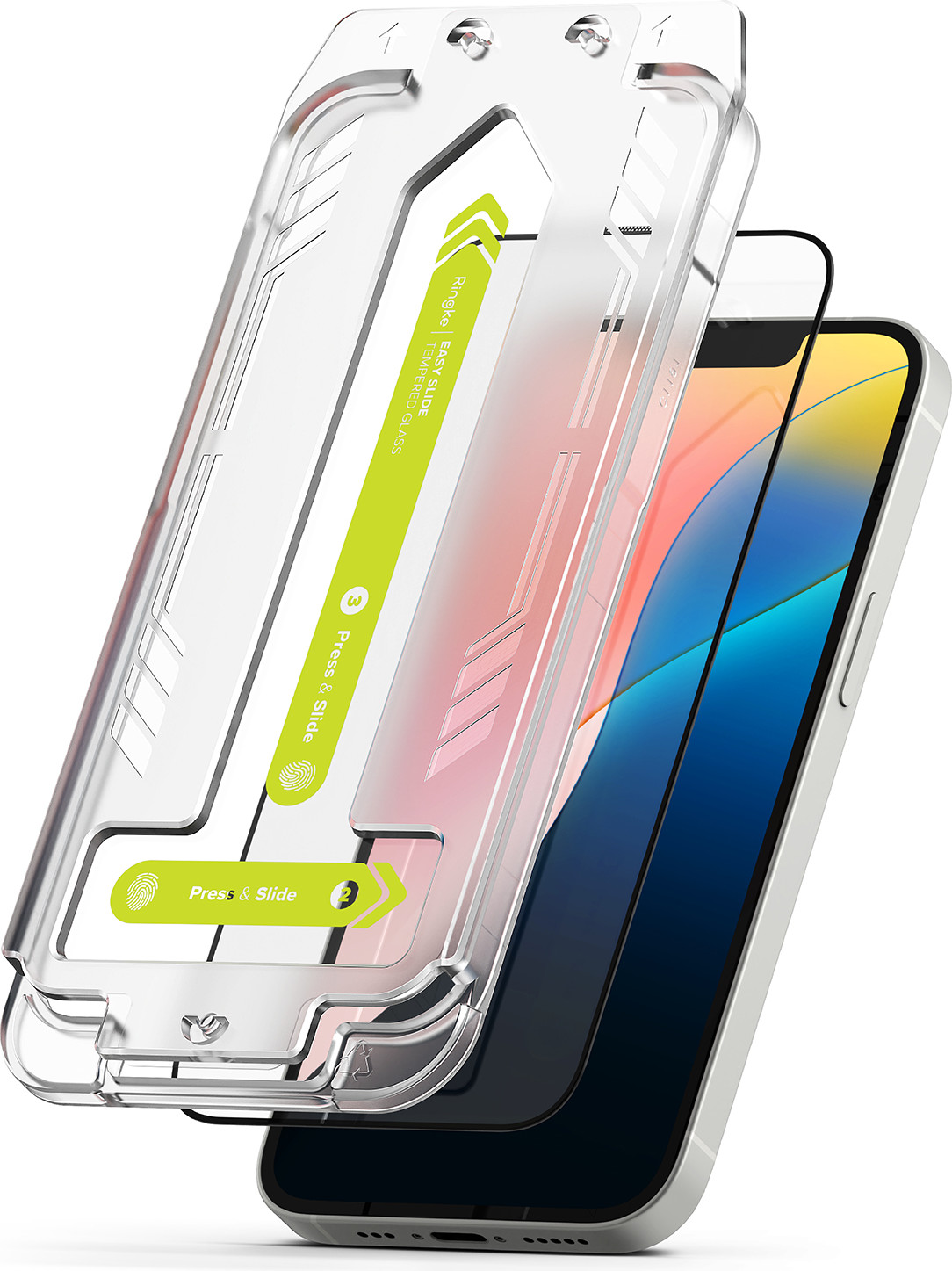 Набор защитных стекол для телефона Ringke Easy Slide для iPhone 17e/16e/14/13 Pro/13 (2шт) — фото 2