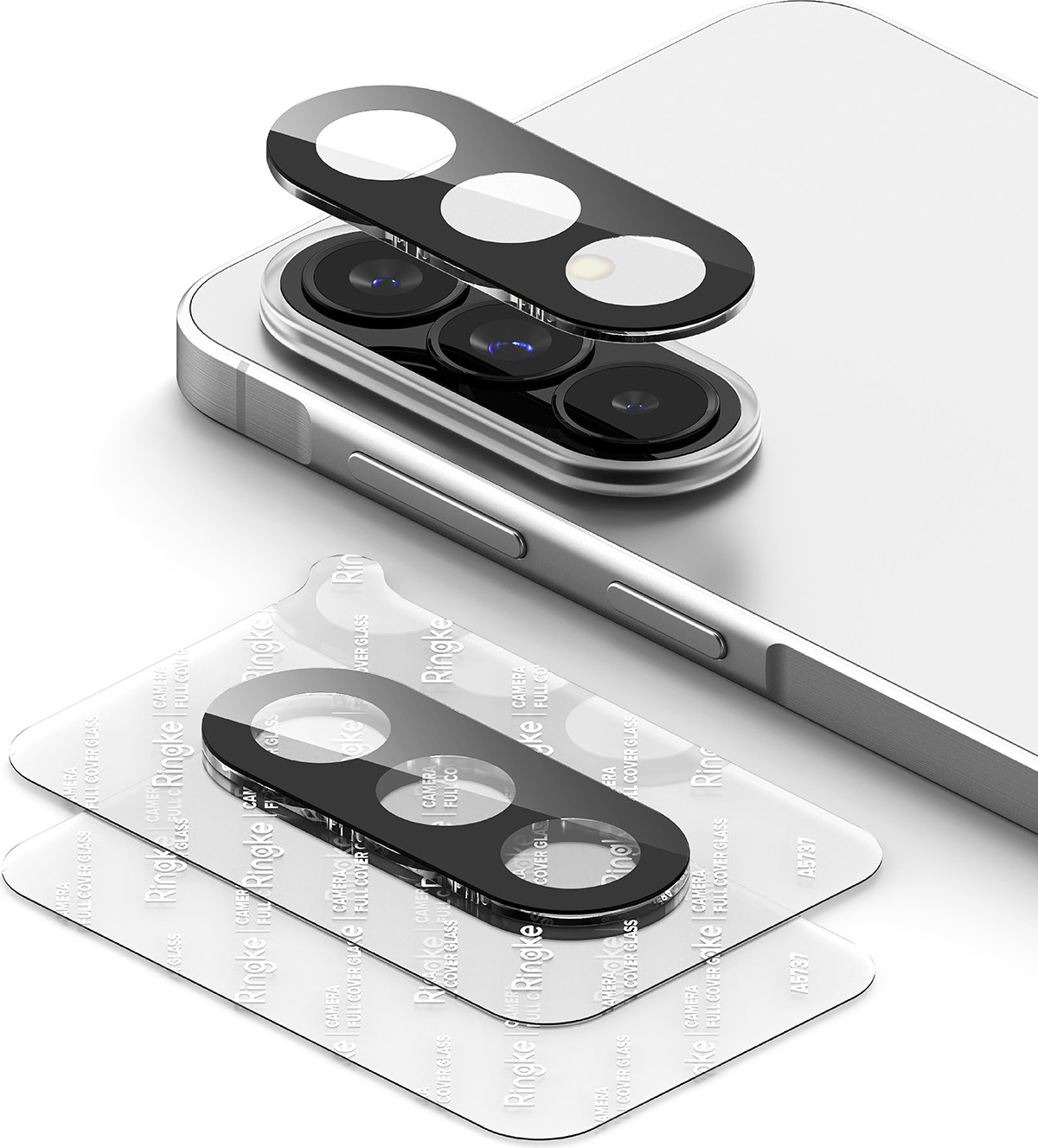 Набор защитных стекол для телефона Ringke Camera Full Cover для Galaxy A57/A37 (2шт) — фото 3