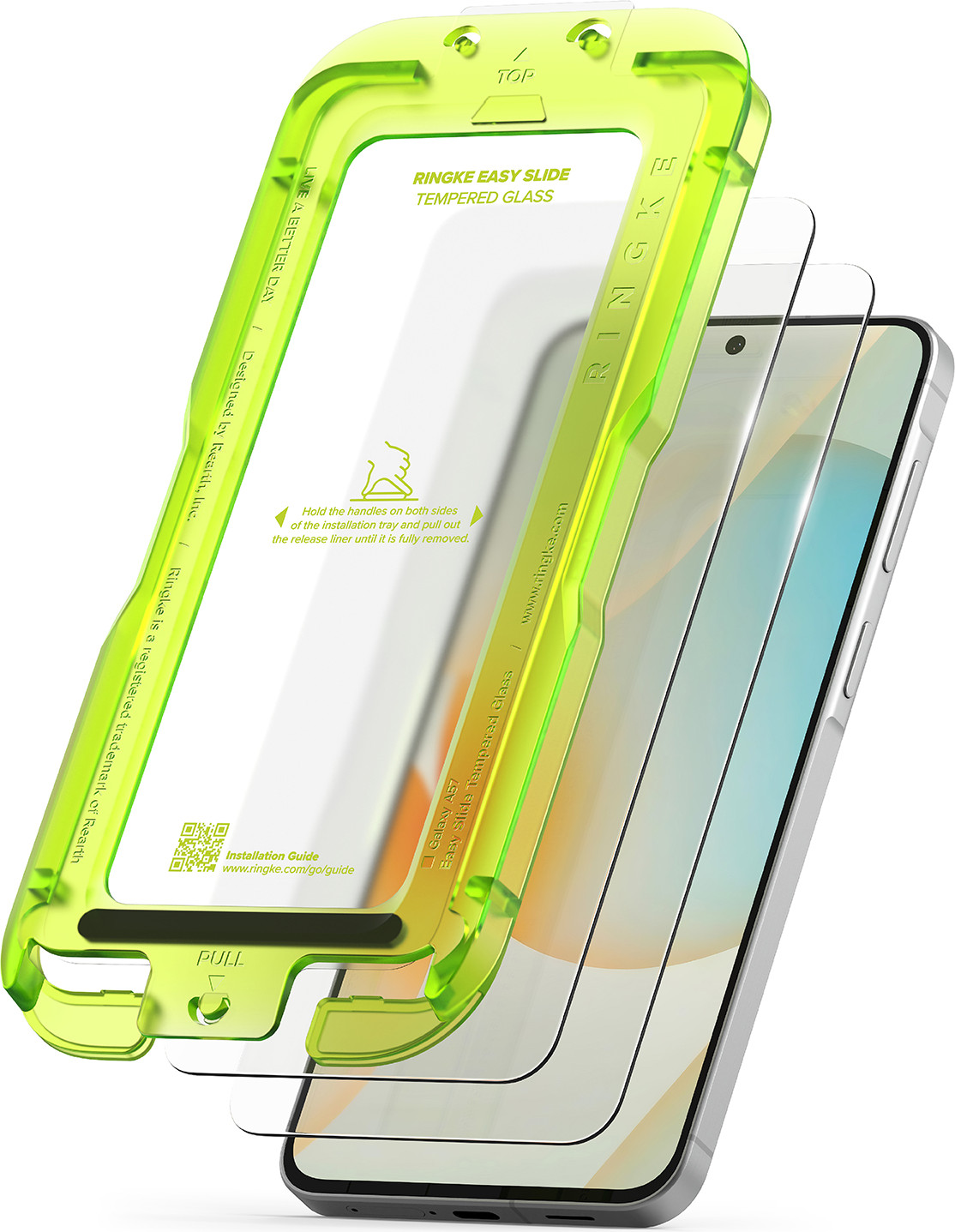 Набор защитных стекол для телефона Ringke Easy Slide для Galaxy A57 (2шт) — фото 2
