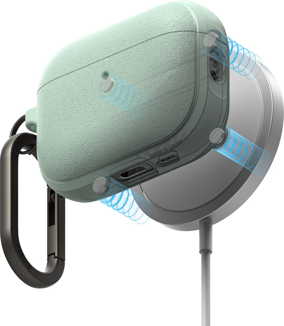 Чехол для наушников Ringke Onyx Magnetic для AirPods Pro 3 (Mint) — фото 2