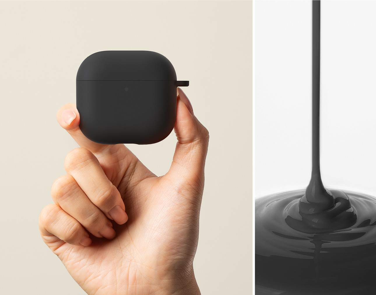 Чехол для наушников Ringke Silicone для AirPods 4 (черный) — фото 2