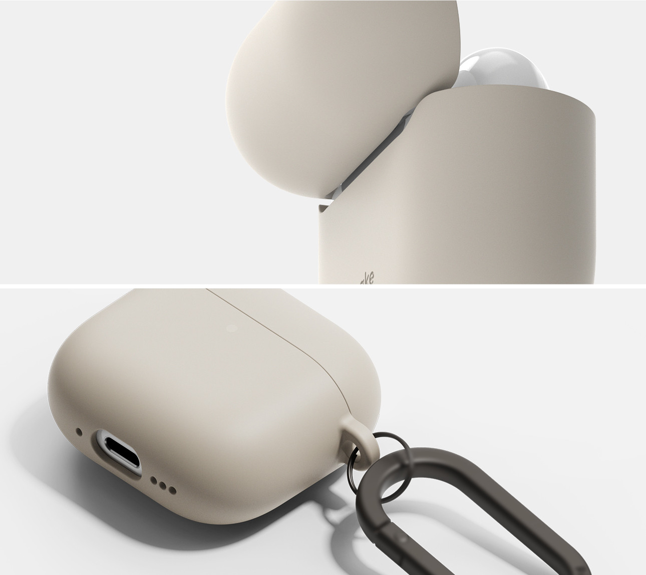 Чехол для наушников Ringke Silicone для AirPods 4 (серый) — фото 5