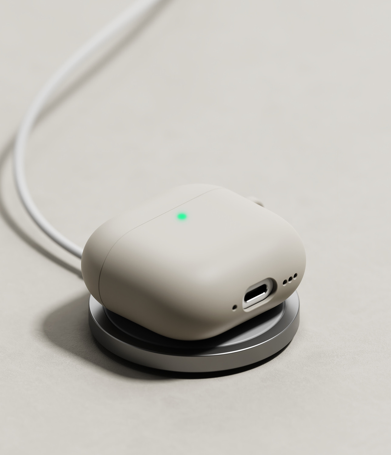 Чехол для наушников Ringke Silicone для AirPods 4 (серый) — фото 2