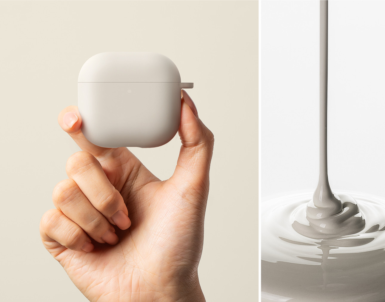 Чехол для наушников Ringke Silicone для AirPods 4 (серый) — фото 4