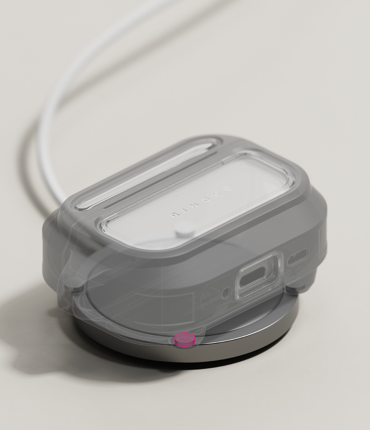 Чехол для наушников Ringke UX Magnetic для AirPods Pro 3 (Clear) — фото 6