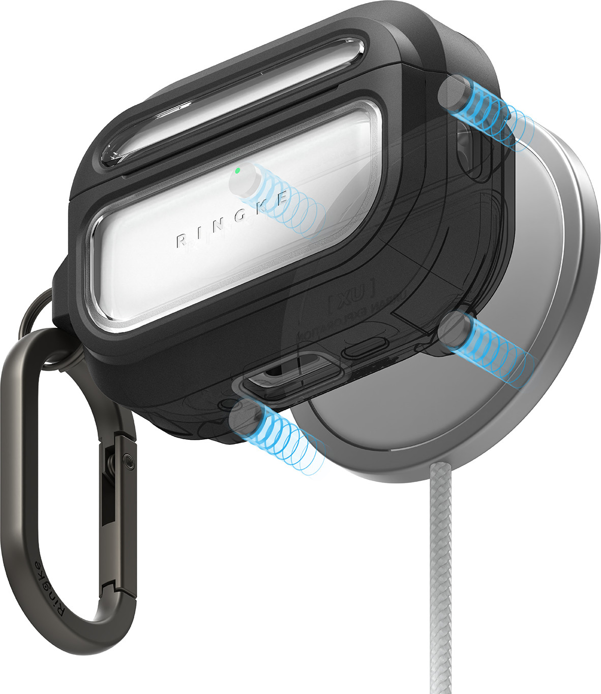 Чехол для наушников Ringke UX Magnetic для AirPods Pro 3 (Clear) — фото 3