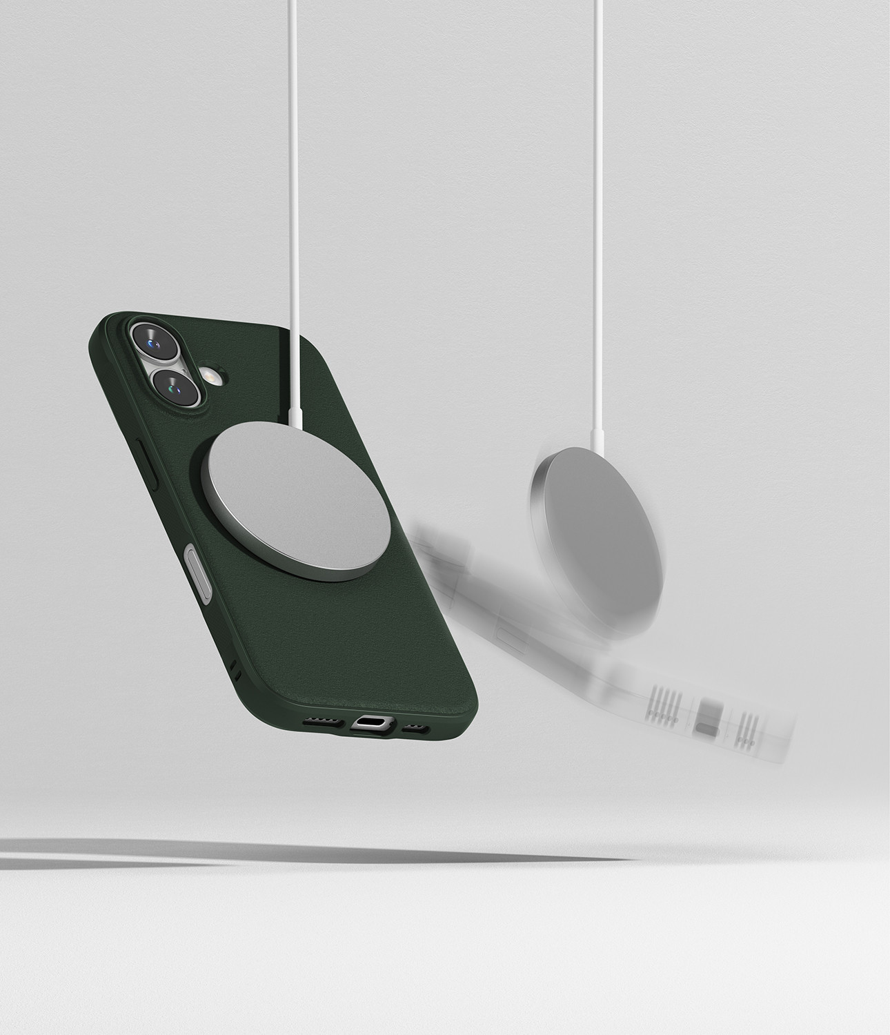 Чехол-накладка Ringke Onyx Magnetic для iPhone 16 (Dark Green) — фото 6