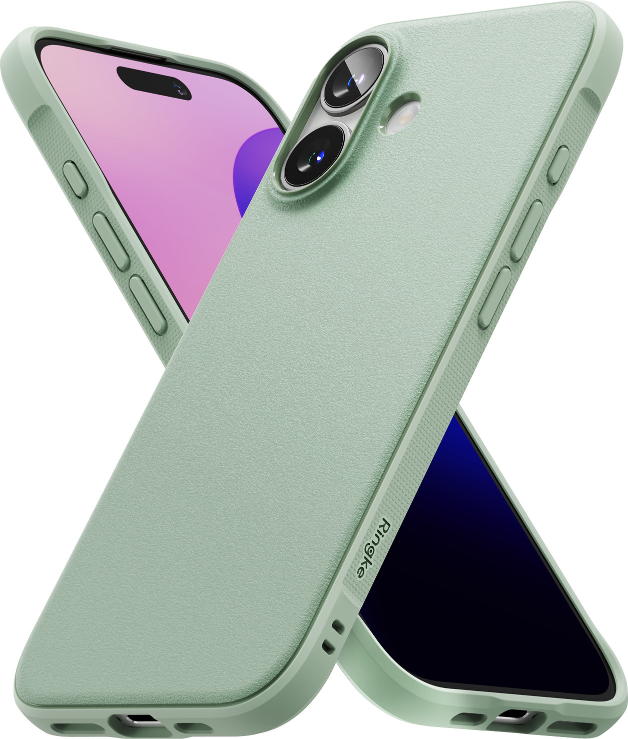 Чехол-накладка Ringke Onyx для iPhone 16 (Mint) — фото 3