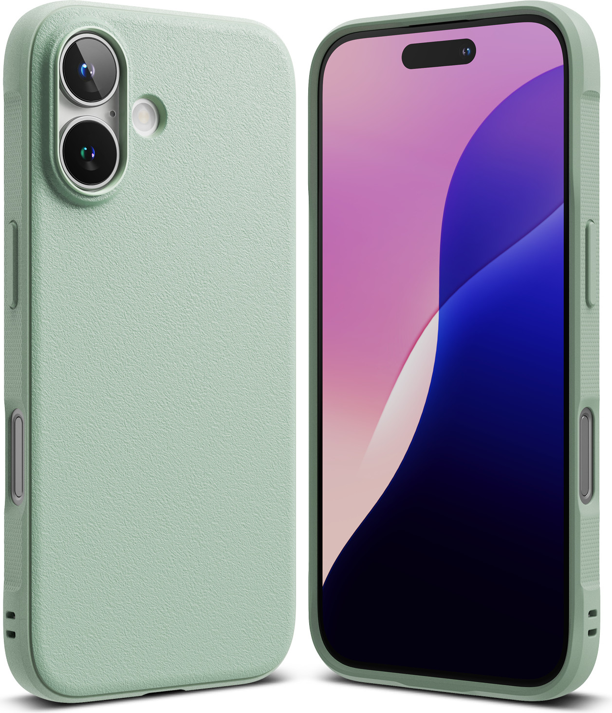Чехол-накладка Ringke Onyx для iPhone 16 (Mint) — фото 2