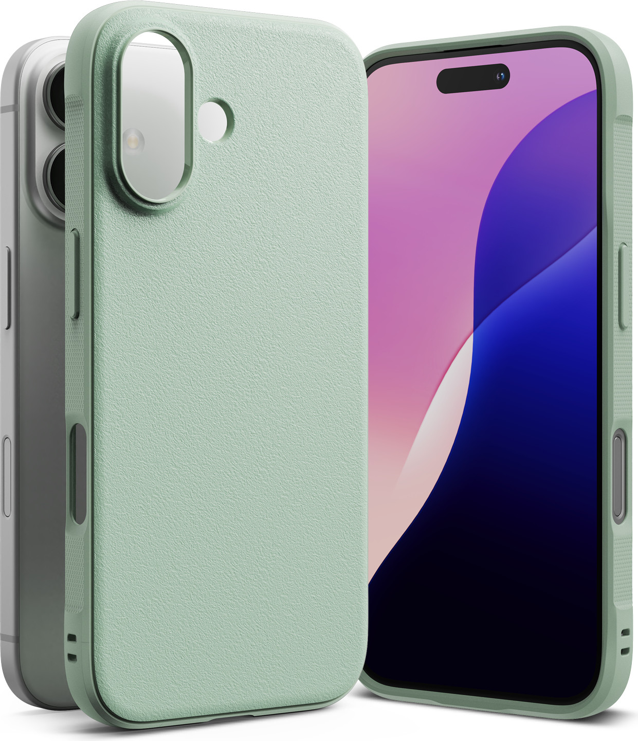 Чехол-накладка Ringke Onyx для iPhone 16 (Mint) — фото 4