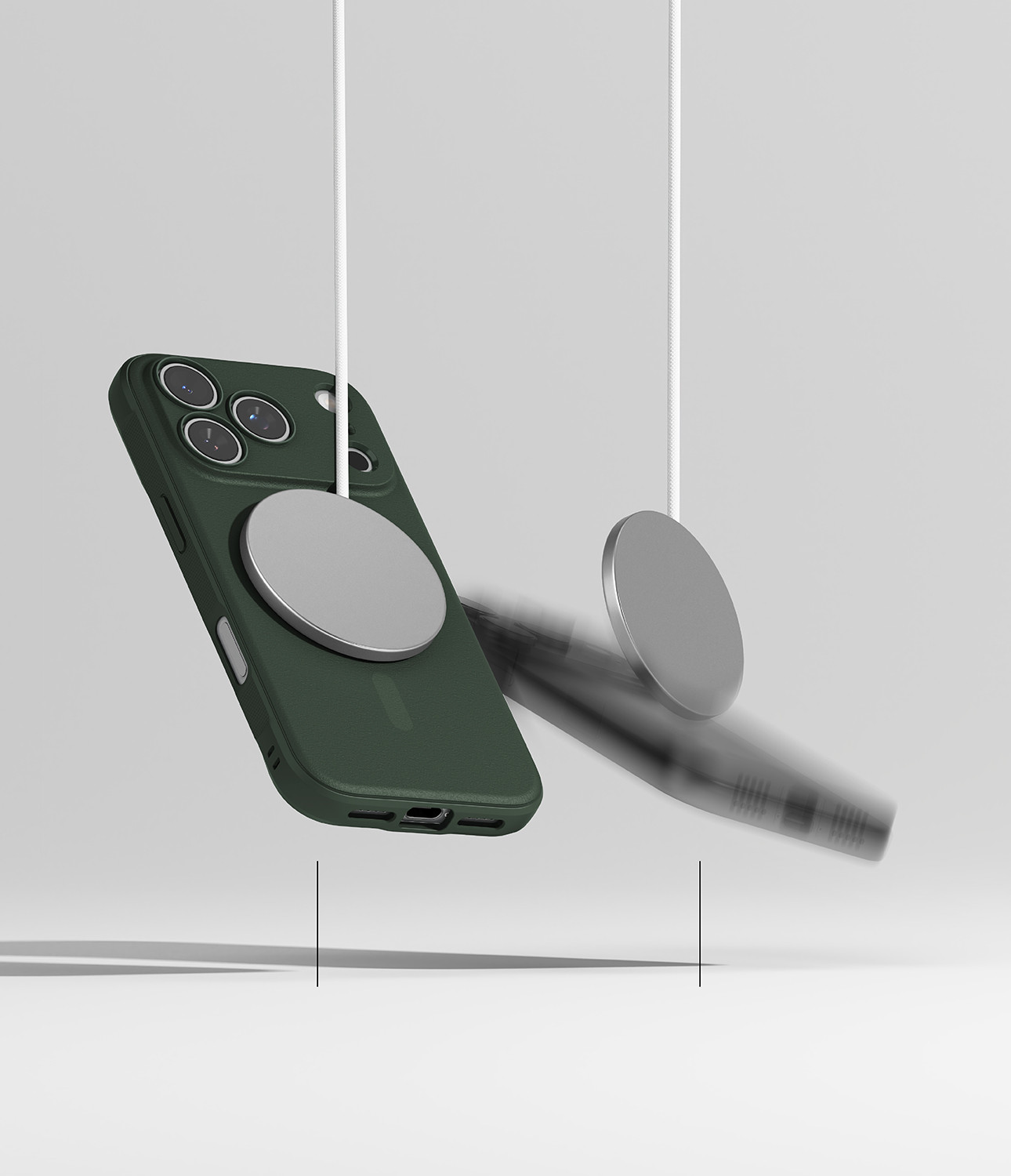 Чехол-накладка Ringke Onyx Magnetic для iPhone 17 Pro (Dark Green) — фото 6