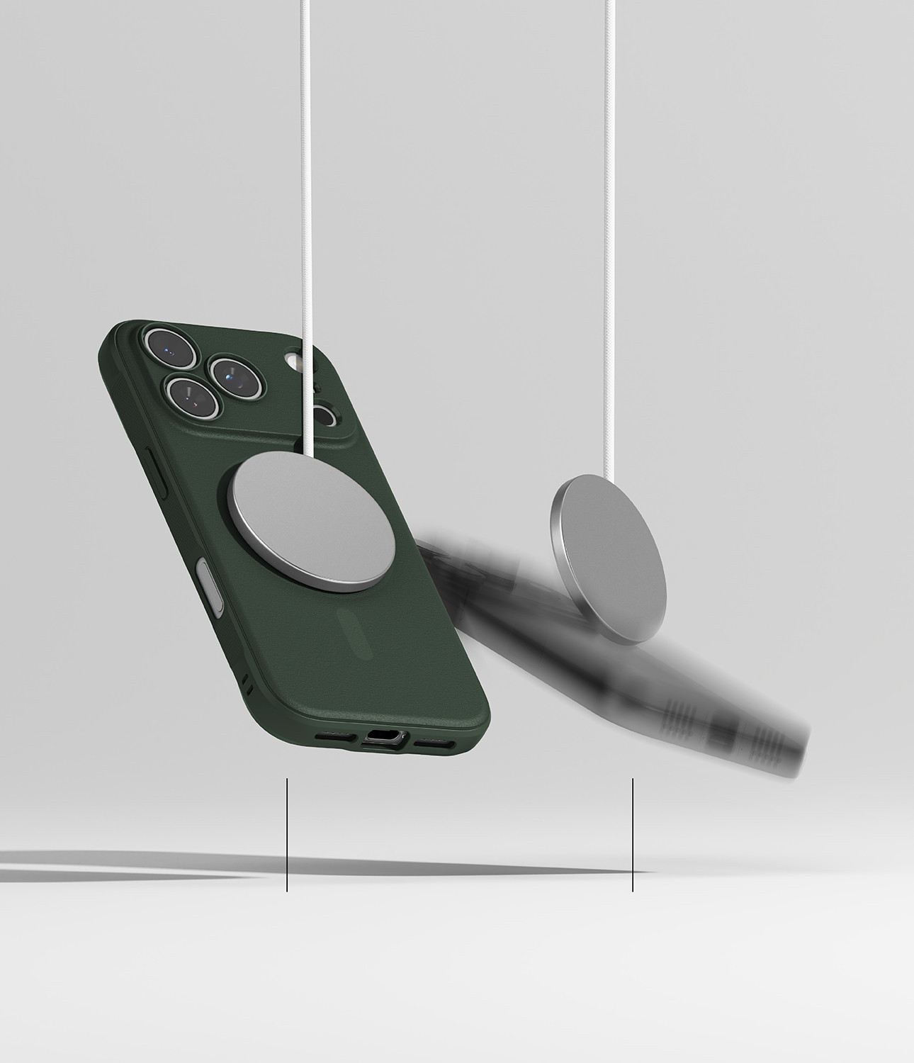 Чехол-накладка Ringke Onyx Magnetic для iPhone 17 Pro Max (Dark Green) — фото 6