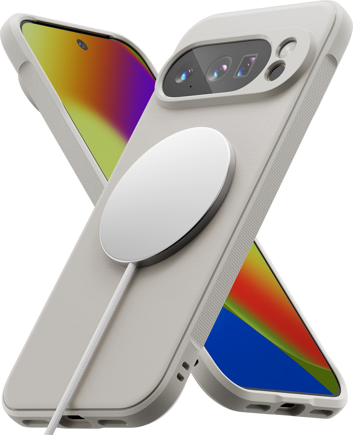 Чехол-накладка Ringke Onyx Magnetic для Pixel 10 Pro XL (Warm Gray) — фото 3