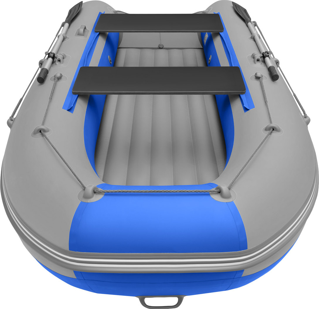 Надувная лодка Roger Boat Zefir 3100 LT (малокилевой, серый/синий комби) — фото 6