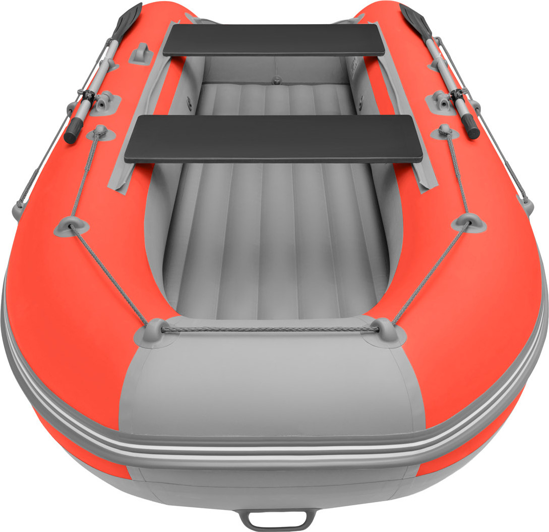 Надувная лодка Roger Boat Zefir 3300 LT (малокилевой, красный/серый комби) — фото 6
