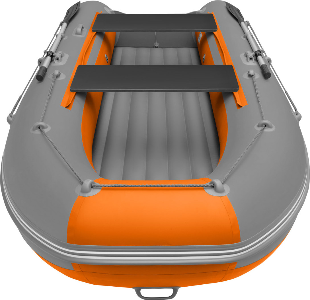 Надувная лодка Roger Boat Zefir 3300 LT (малокилевой, графит/оранжевый комби) — фото 6