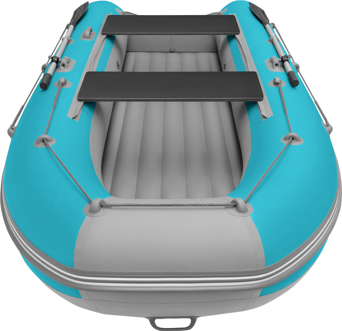 Надувная лодка Roger Boat Zefir 3300 LT (малокилевой, бирюзовый/серый комби) — фото 6