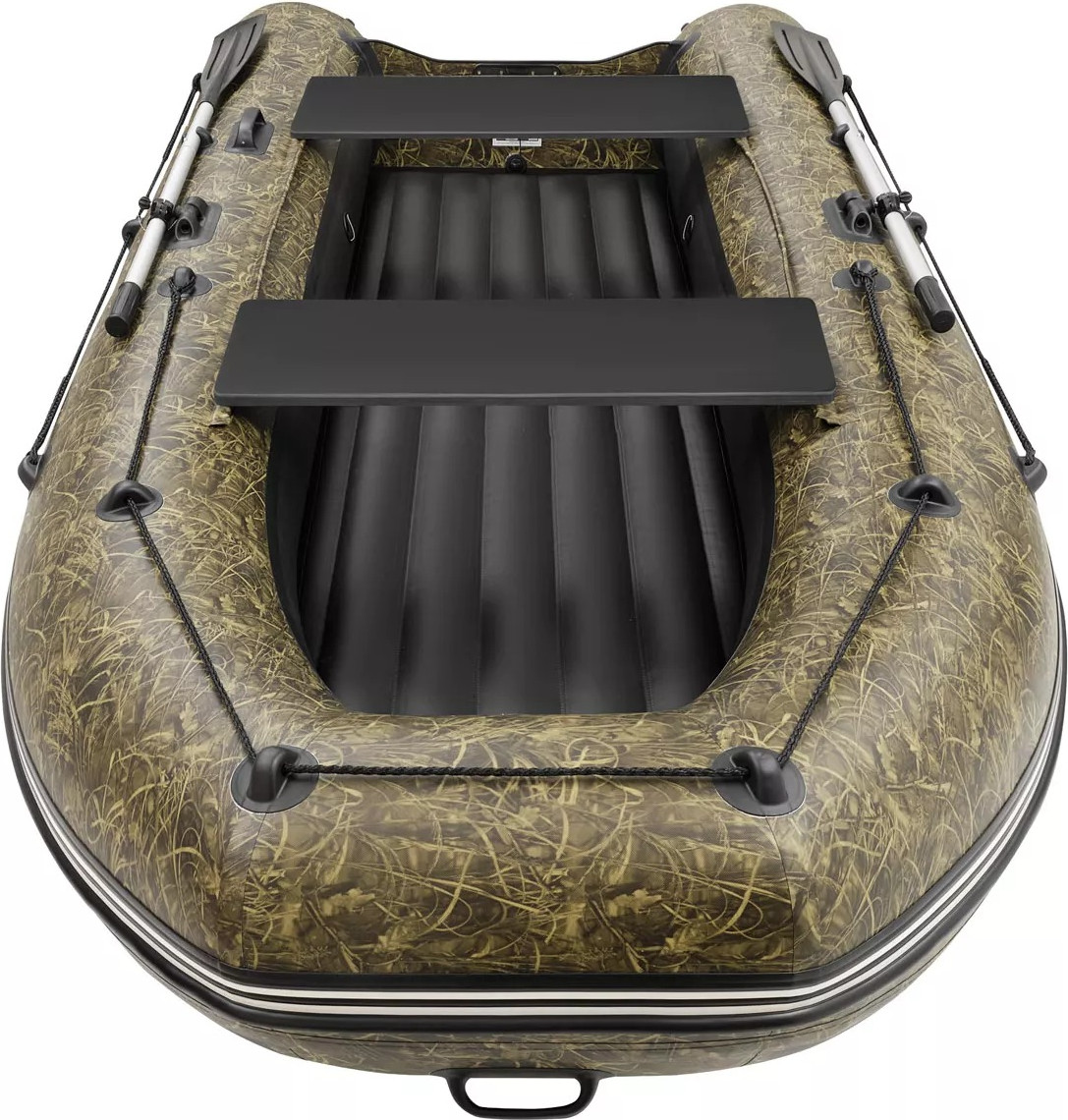 Надувная лодка Roger Boat Zefir 3300 LT (малокилевой, камуфляж камыш/черный комби) — фото 3